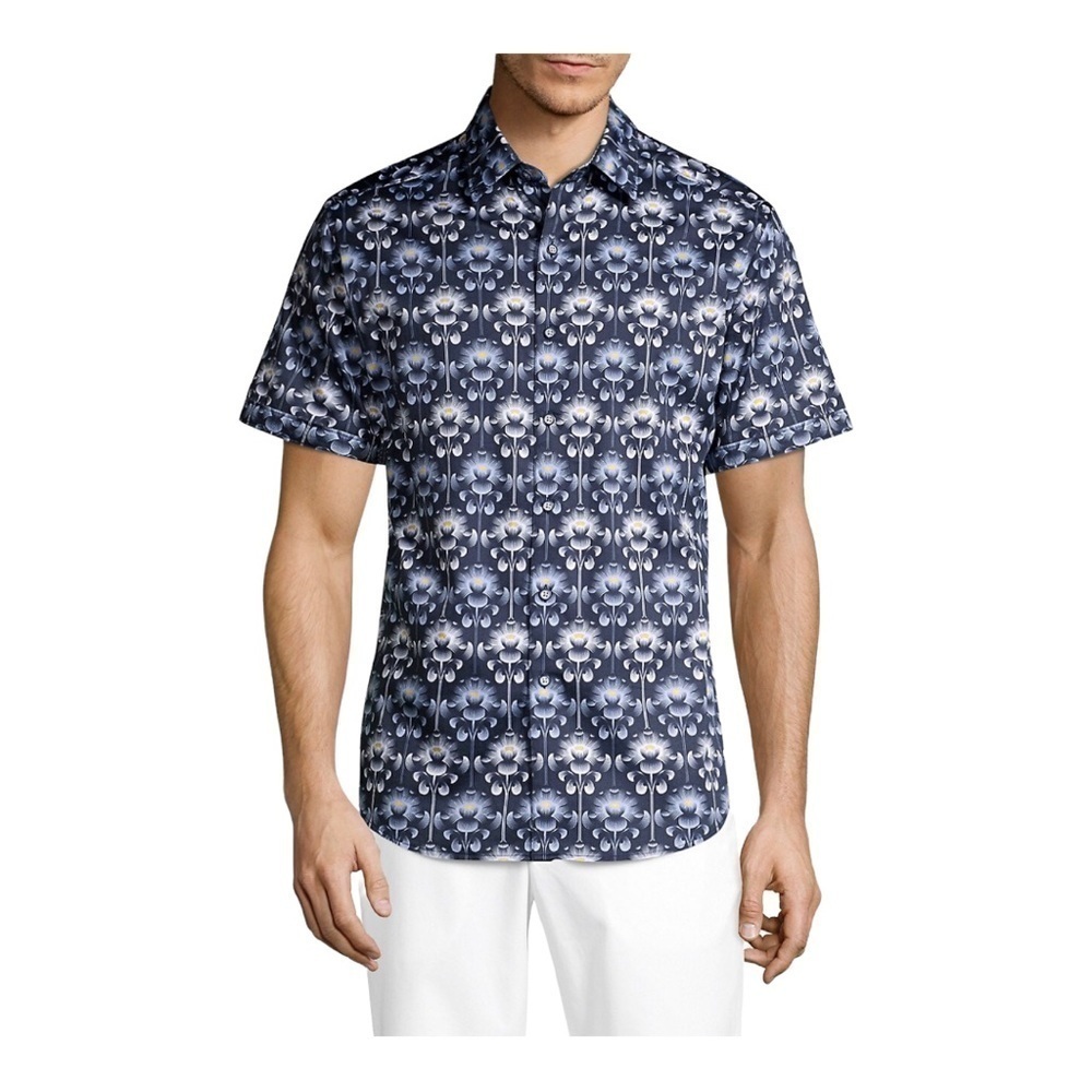 Robert Graham Accolade Print Sport Shirt XL